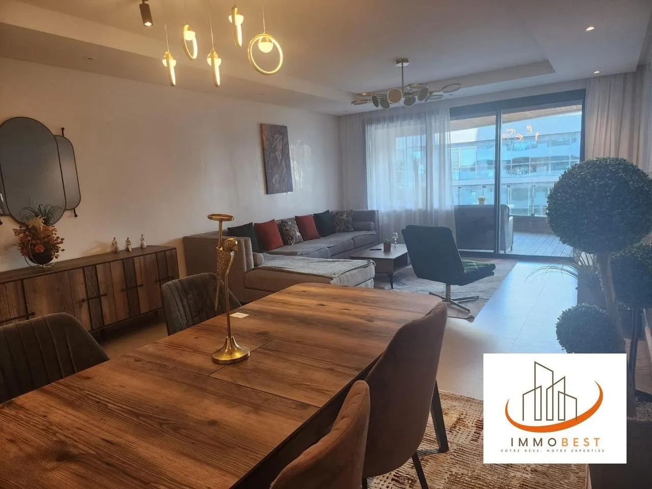 La Marina, Location joli Appartement meublé,  2CH - الدار البيضاء (3)