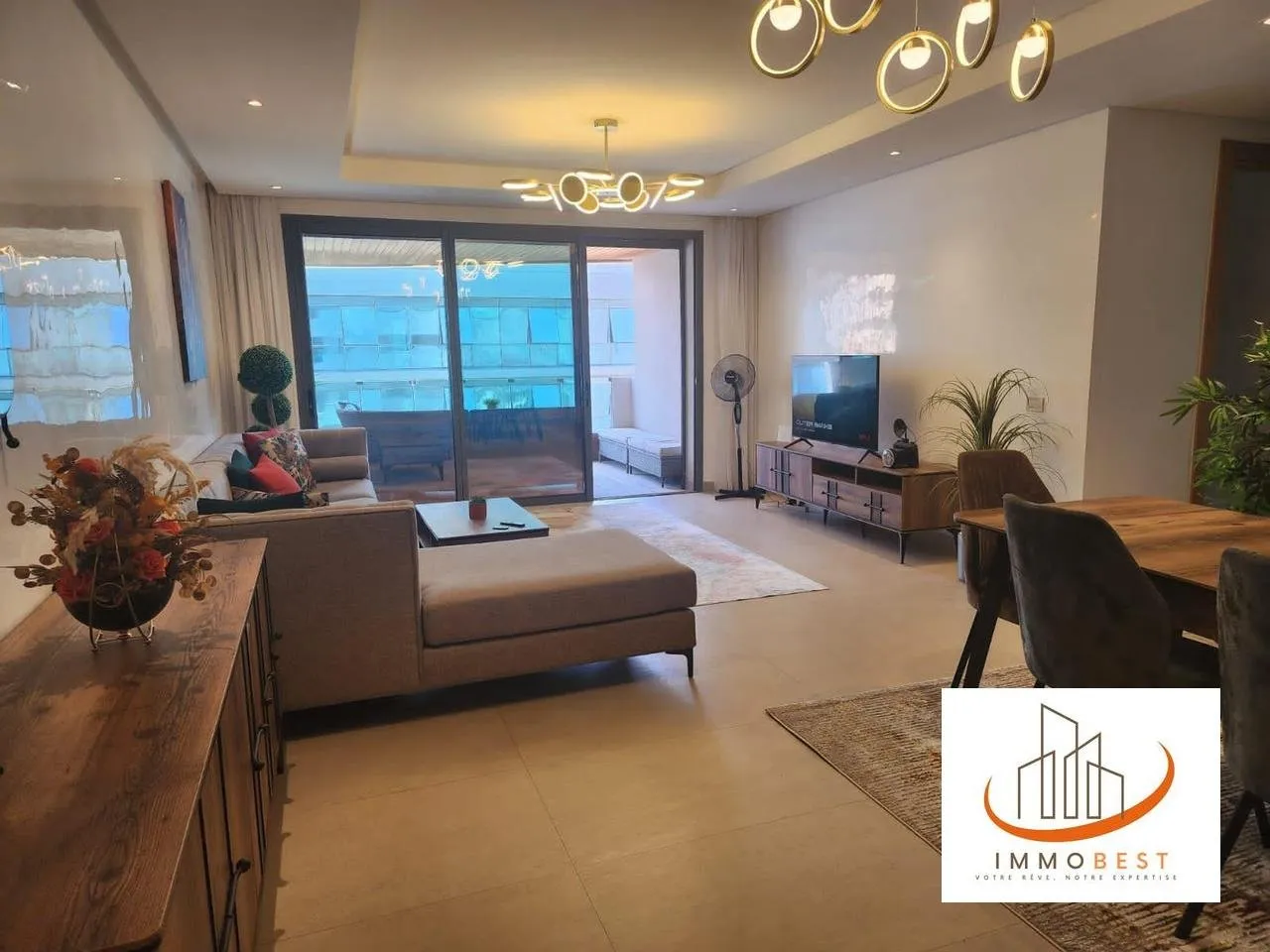 La Marina, Location joli Appartement meublé,  2CH - الدار البيضاء (2)