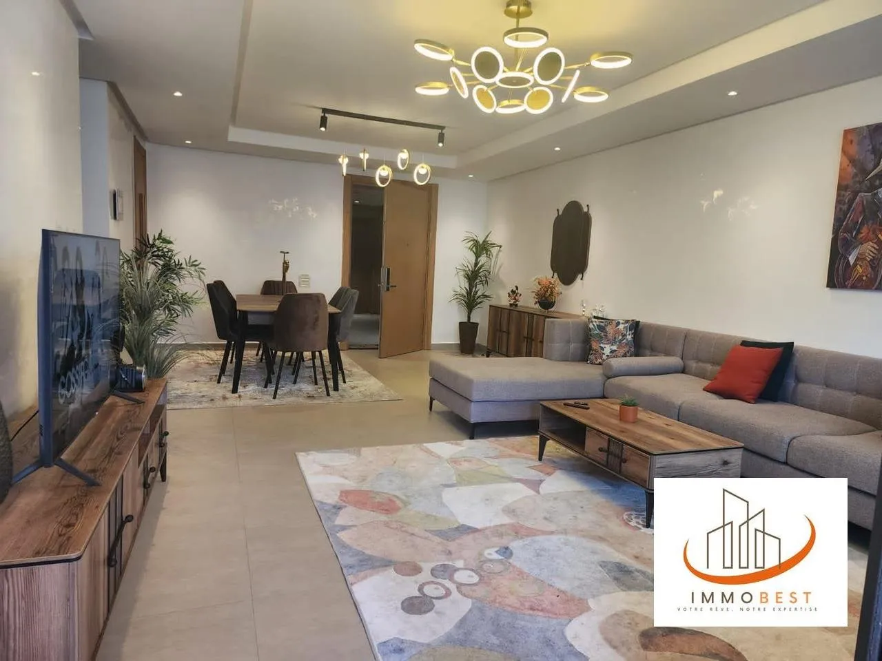 La Marina, Location joli Appartement meublé,  2CH - الدار البيضاء (4)