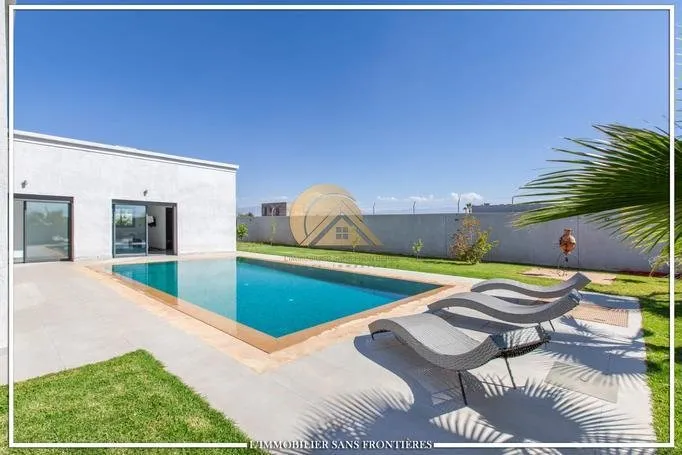Villa meublée à louer plain pied, piscine privée, Route de Ouarzazate - مراكش (2)