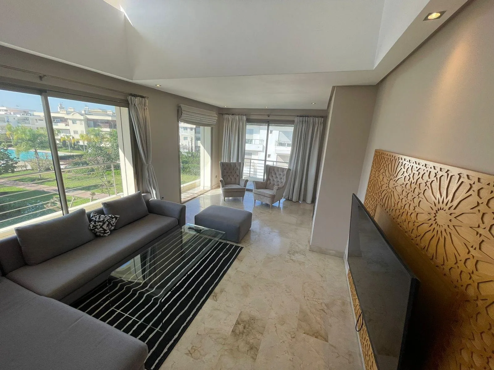 Location Appartement Meublé Bouskoura Casablanca - الدار البيضاء (4)