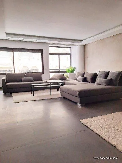 Racine: appartement meublé de 160 m²,  2 chambres. - الدار البيضاء