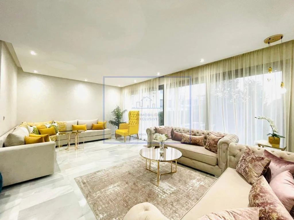 BOUSKOURA-LOCATION-APPARTEMENT-MEUBLE - بوسكورة