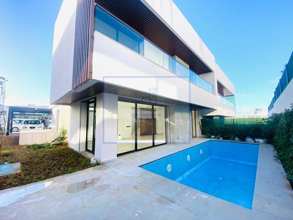 Bouskoura location villa piscine jardin terrasse - بوسكورة