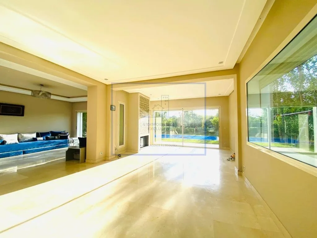 BOUSKOURA-LOCATION-VILLA-PISCINE-JARDIN - الدار البيضاء