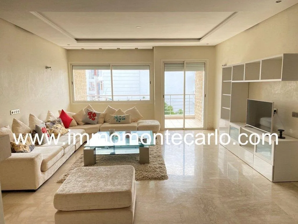 Bel appartement  meublé à louer  Hay Riad Rabat - الرباط