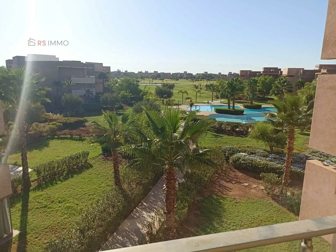 appartement 3 chambres a louer a presitgia vue piscine - فاس