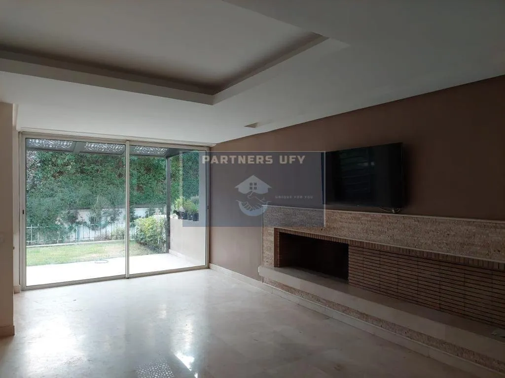 duplex à louer en rez de jardin - BOUSKOURA - RESIDENCE FERMEE - بوسكورة