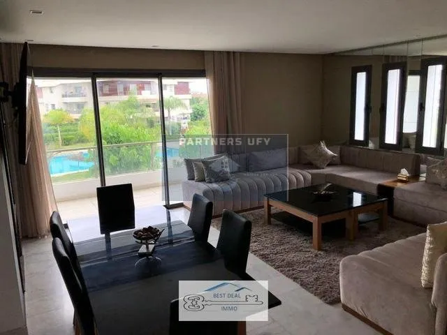 Luxueux appartement avec jolie terrasse en résidence sécurisée - BOUSKOURA. - بوسكورة