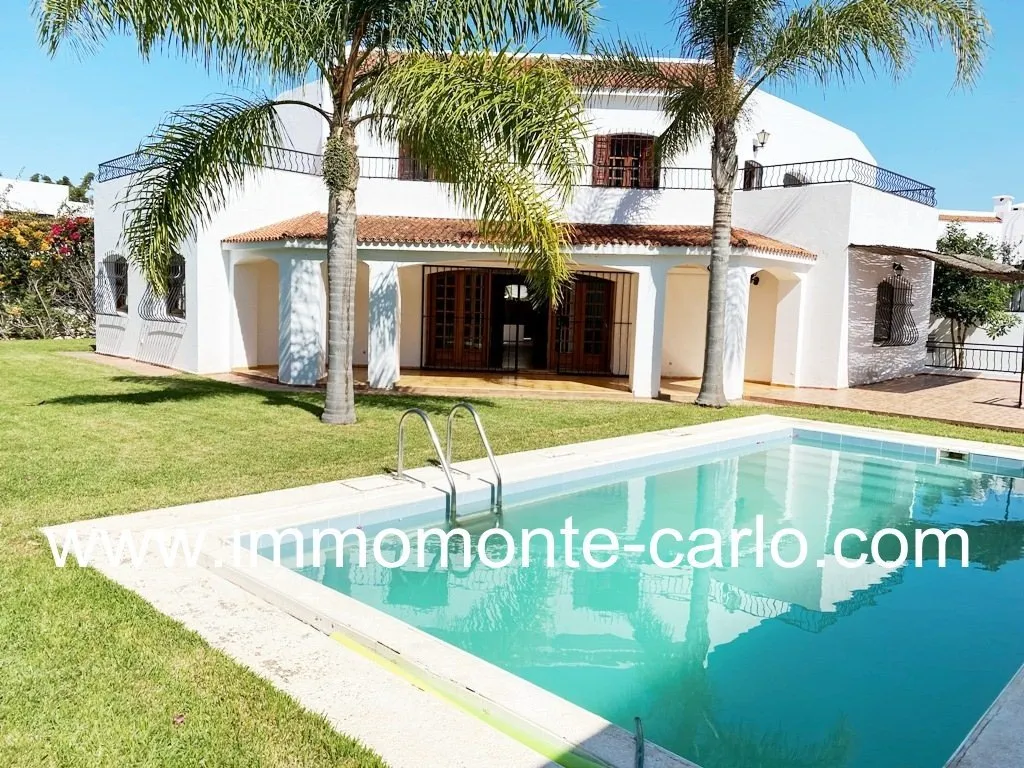Location villa avec piscine à Hay Riad RABAT - الرباط