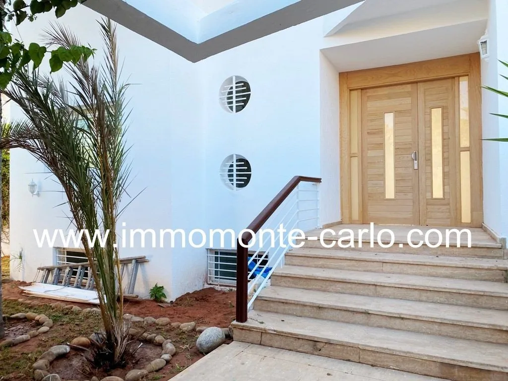 Villa à louer à Harhoura avec une grande terrasse vue sur mer - تمارة (2)
