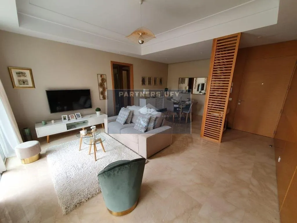 Bel appartement en rez de jardin  meublé à louer_Casa Finance city - الدار البيضاء (2)