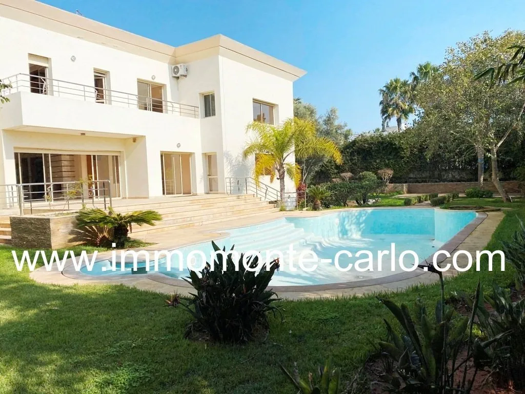 Location d’une villa d’architecte avec piscine à Souissi Bir Kacem - الرباط