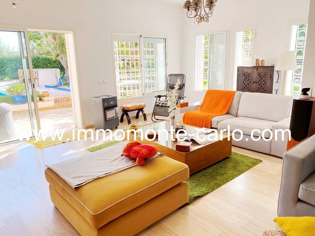 Location villa avec piscine à la plage de skhirat - الصخيرات (3)