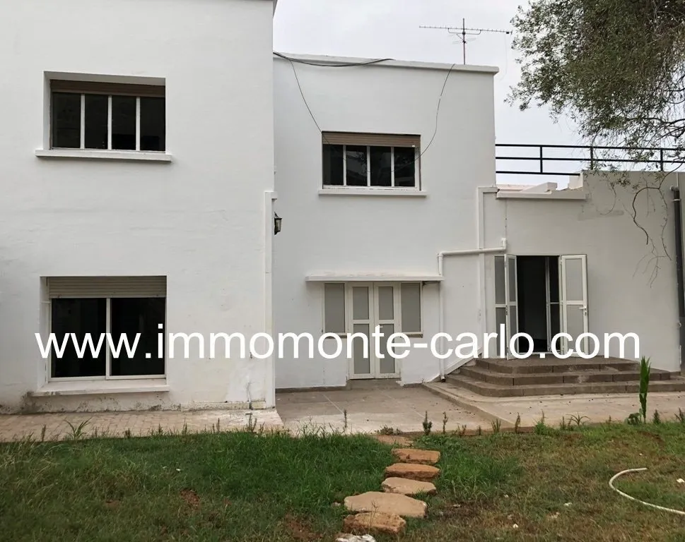 A louer villa avec chauffage central à Hassan - الرباط