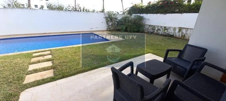 VILLA JUMELÉE JOLIMENT MEUBLÉE- VILLE VERTE DE BOUSKOURA - بوسكورة (3)