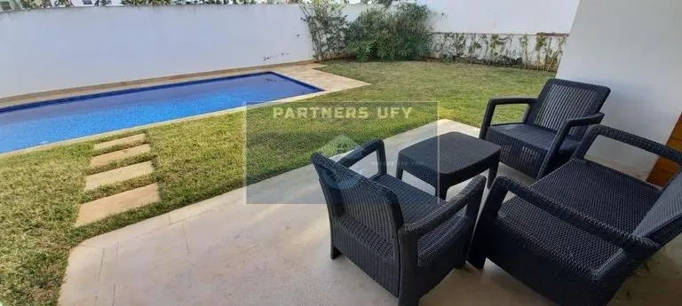VILLA JUMELÉE JOLIMENT MEUBLÉE- VILLE VERTE DE BOUSKOURA - بوسكورة (2)