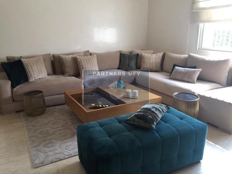 QUARTIER ALMAZ - CHIC REZ DE JARDIN MODERNE MEUBLE EN LOCATION - الدار البيضاء