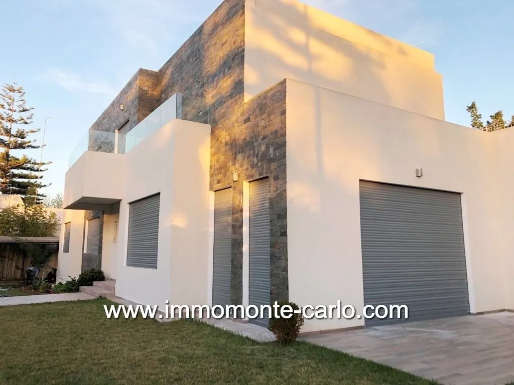 Location villa neuve moderne bien située à Souissi - الرباط