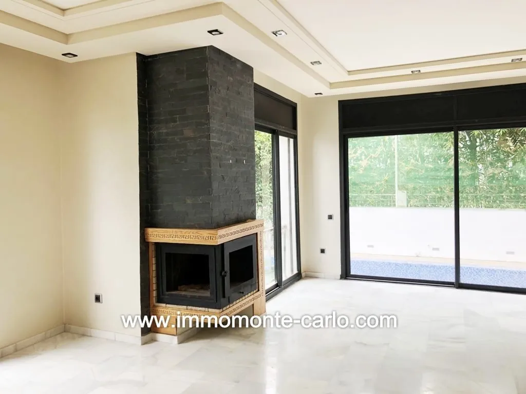 Villa neuve moderne avec piscine à louer à Hay Riad Rabat - الرباط (4)
