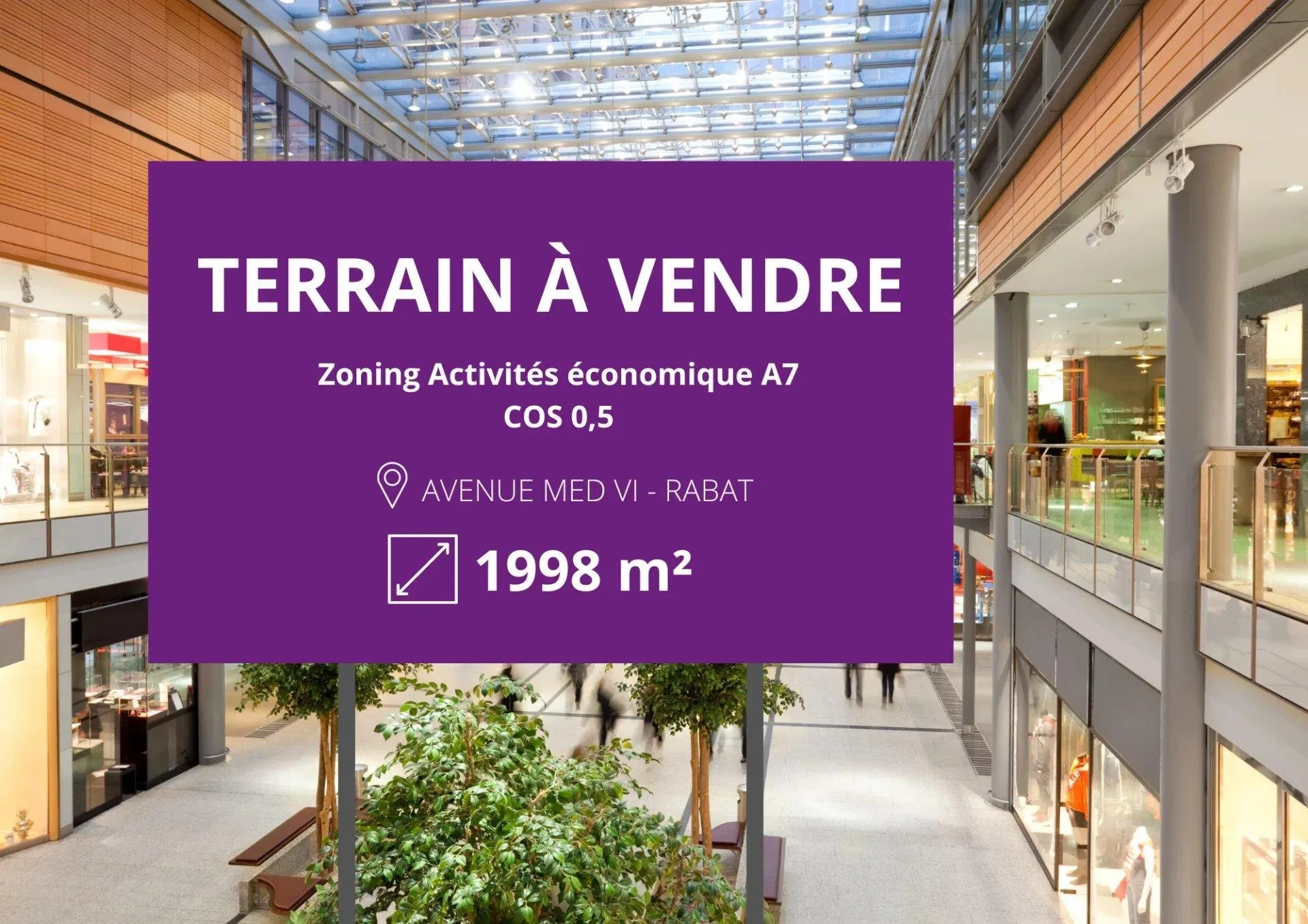 Terrain sur Avenue Mohammed VI - الرباط