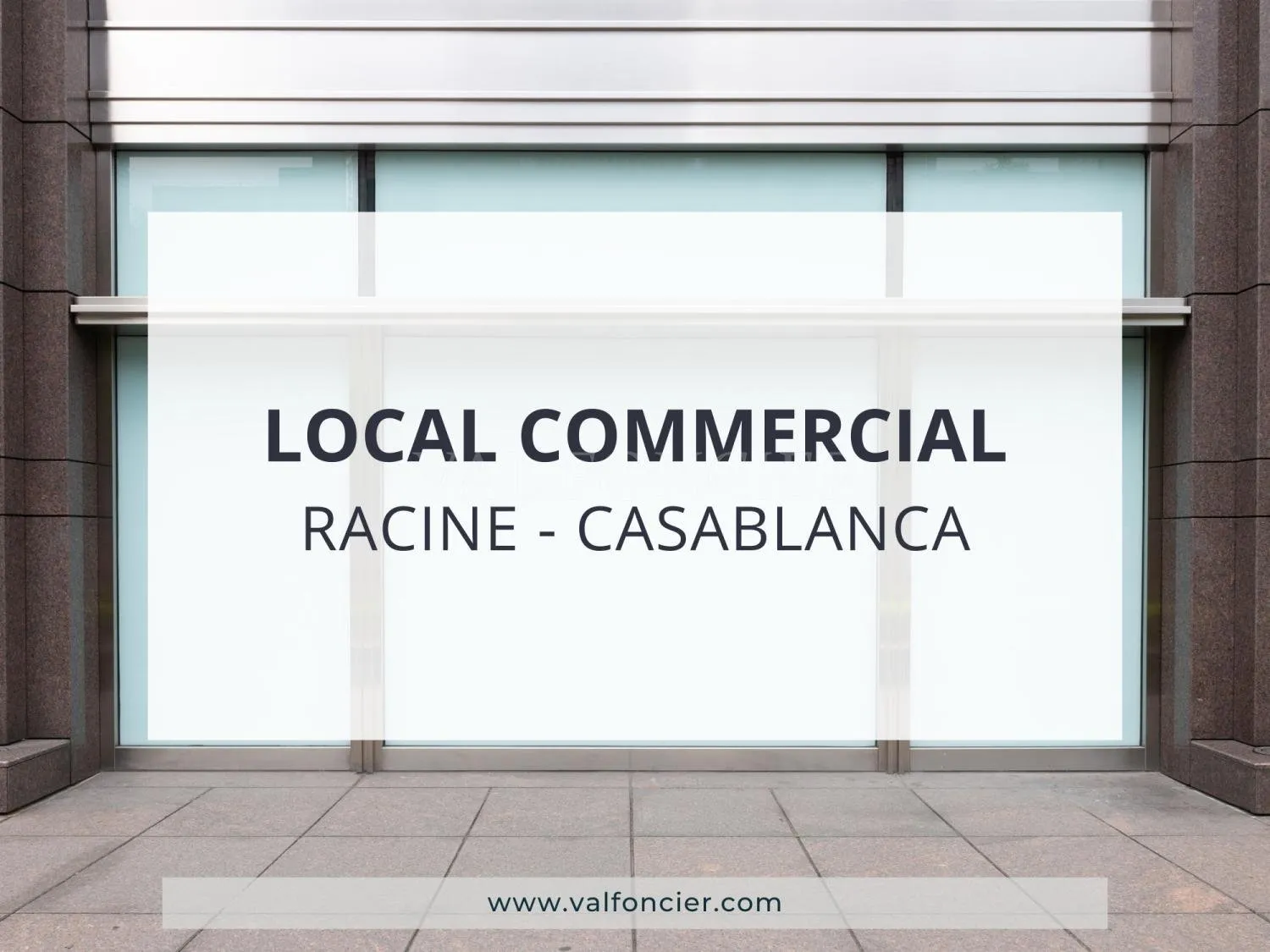 Vente Local commercial 293m2 en plein Racine, Casablanca - الدار البيضاء