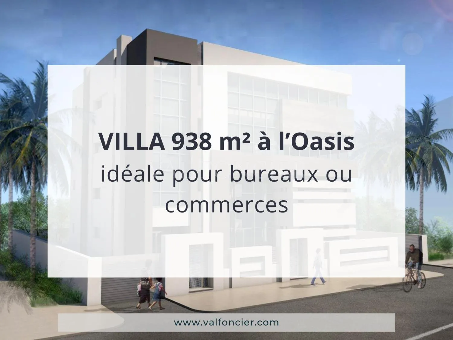 Villa commerciale à vendre – Terrain d’angle 938 m² – Oasis, Casablanca - الدار البيضاء