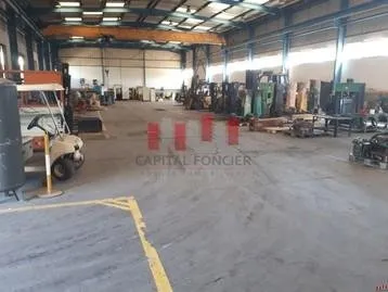 Usine industrielle de 2hect de surface  de terrain industriel i2 dont 8.000 m de surface couverte a la vente a oulad saleh Bouskoura - الدار البيضاء