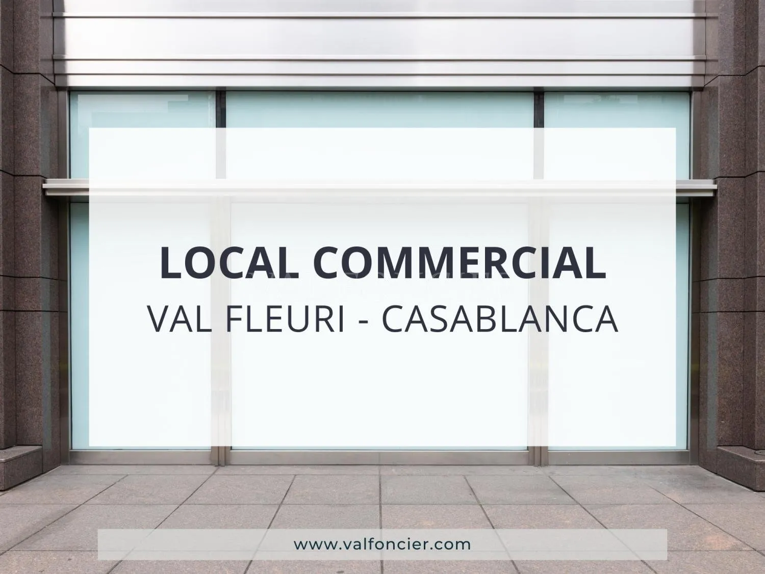 Local commercial 100m2 à la vente à Val Fleuri, Casablanca - الدار البيضاء