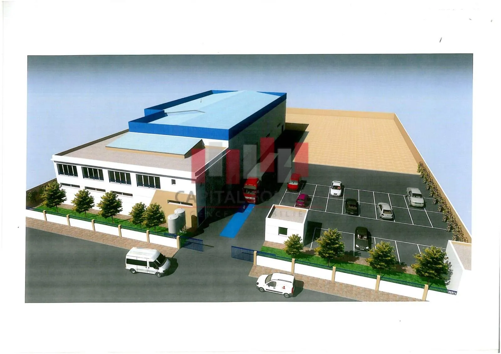 Usine industrielle semi fini de 6.000 m2 de terrain en plein zone industrielle de oulad saleh bouskoura a la vente - الدار البيضاء (4)