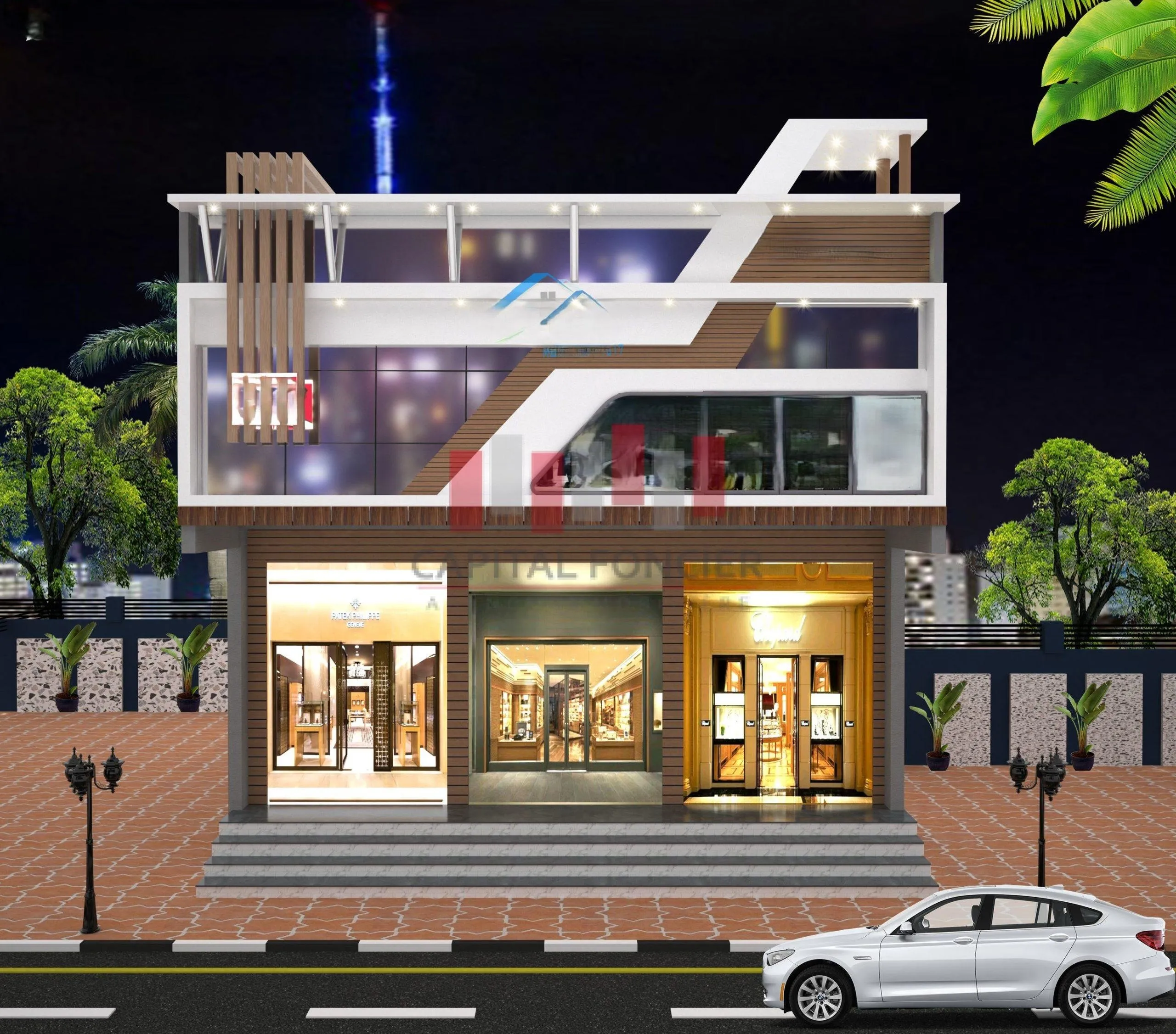 Villa commerciale de 600 m2 de surface exploitable a la vente en plein bld ghandi - الدار البيضاء