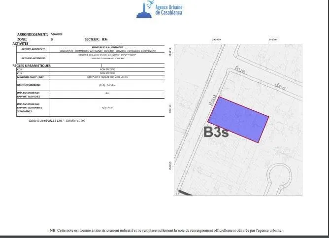 Terrain Oasis habitation, professionel, commercial - الدار البيضاء