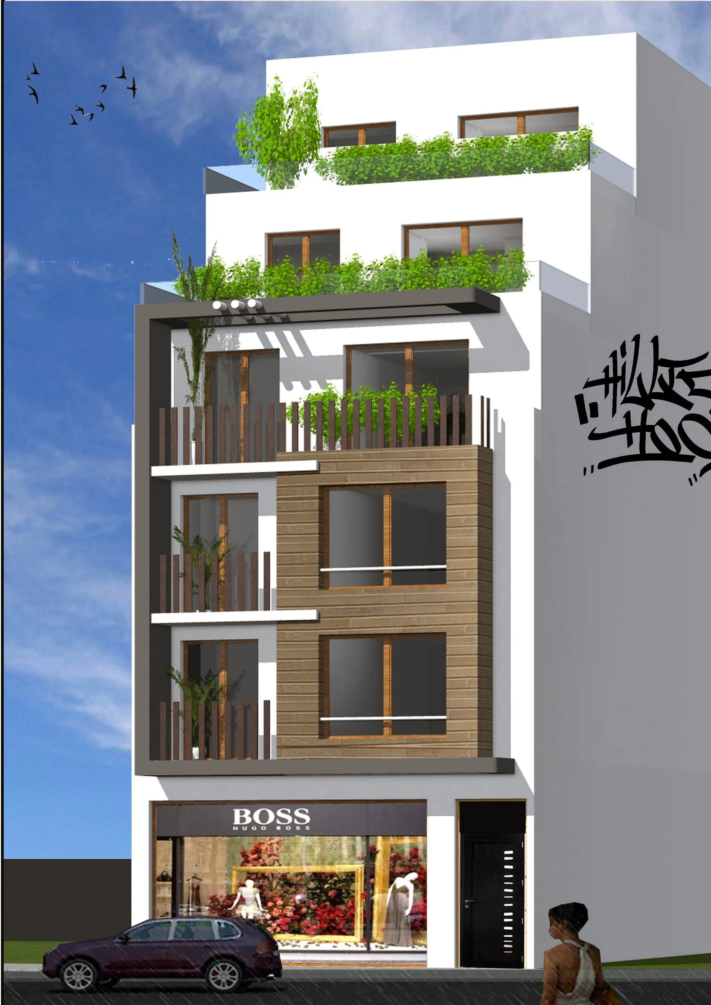 Magasin de 100m2 plus le sous sol tres bien s - الدار البيضاء (2)