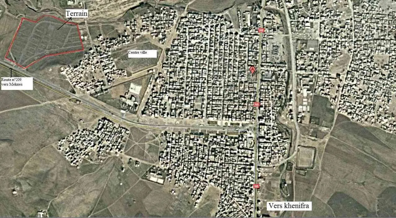terrain à vendre Mrirt 10ha - مراكش
