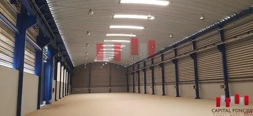 Hangar industriel aux normes internationales de 1000 m2 a ain sebaa a la location accès autoroutier immédiat - الدار البيضاء
