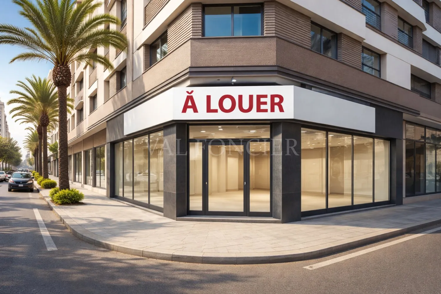 Local commercial d’angle à louer 298m2 – Forte visibilité - Bd Ghandi, Casablanca - الدار البيضاء