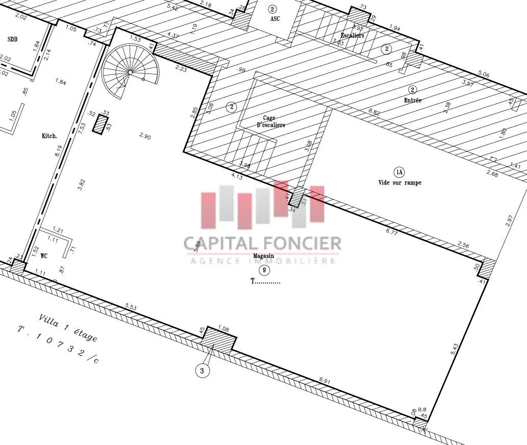 Local commercial de 148m2 à la location Oasis // Bel emlplacement - الدار البيضاء