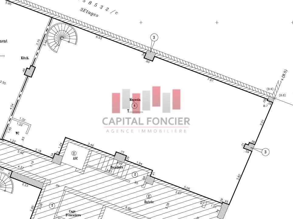 Local commercial de 171m2 à la location Oasis // Bel emplacement - الدار البيضاء