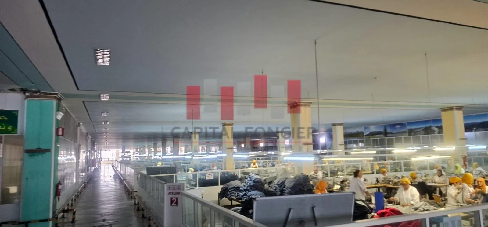 Excellente unité industrielle de 5.700 m2 de surface utile en étage avec une hauteur de 6.50 m a la location a Ain Sebaa - الدار البيضاء (2)
