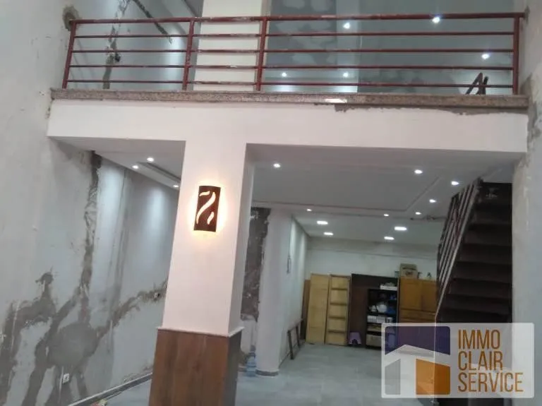 Location Local Commercial 100m² Quartier Maarif - الدار البيضاء