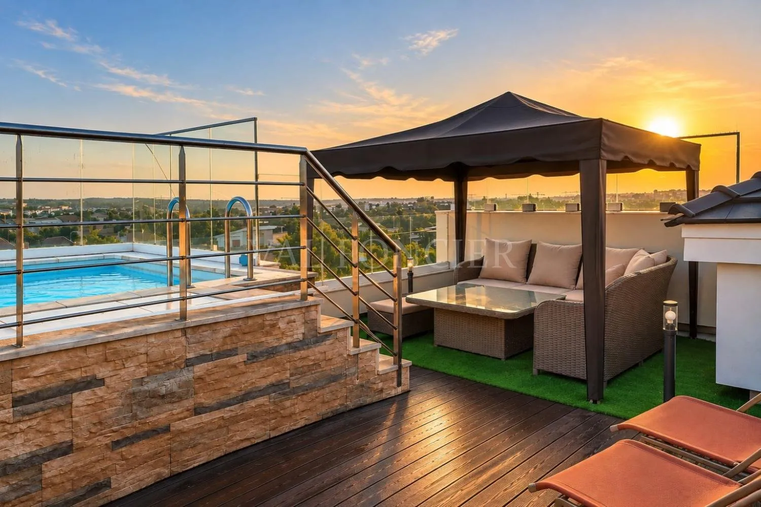 Vente Appartement 230m2 3chambres avec rooftop et piscine Ville Verte, Bouskoura - الدار البيضاء (4)