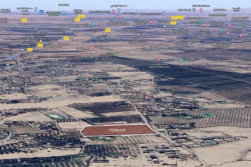 Terrain titré à Route Ourika km 16, Zone RA + 18 000 m², Marrakech : à vendre - مراكش (4)