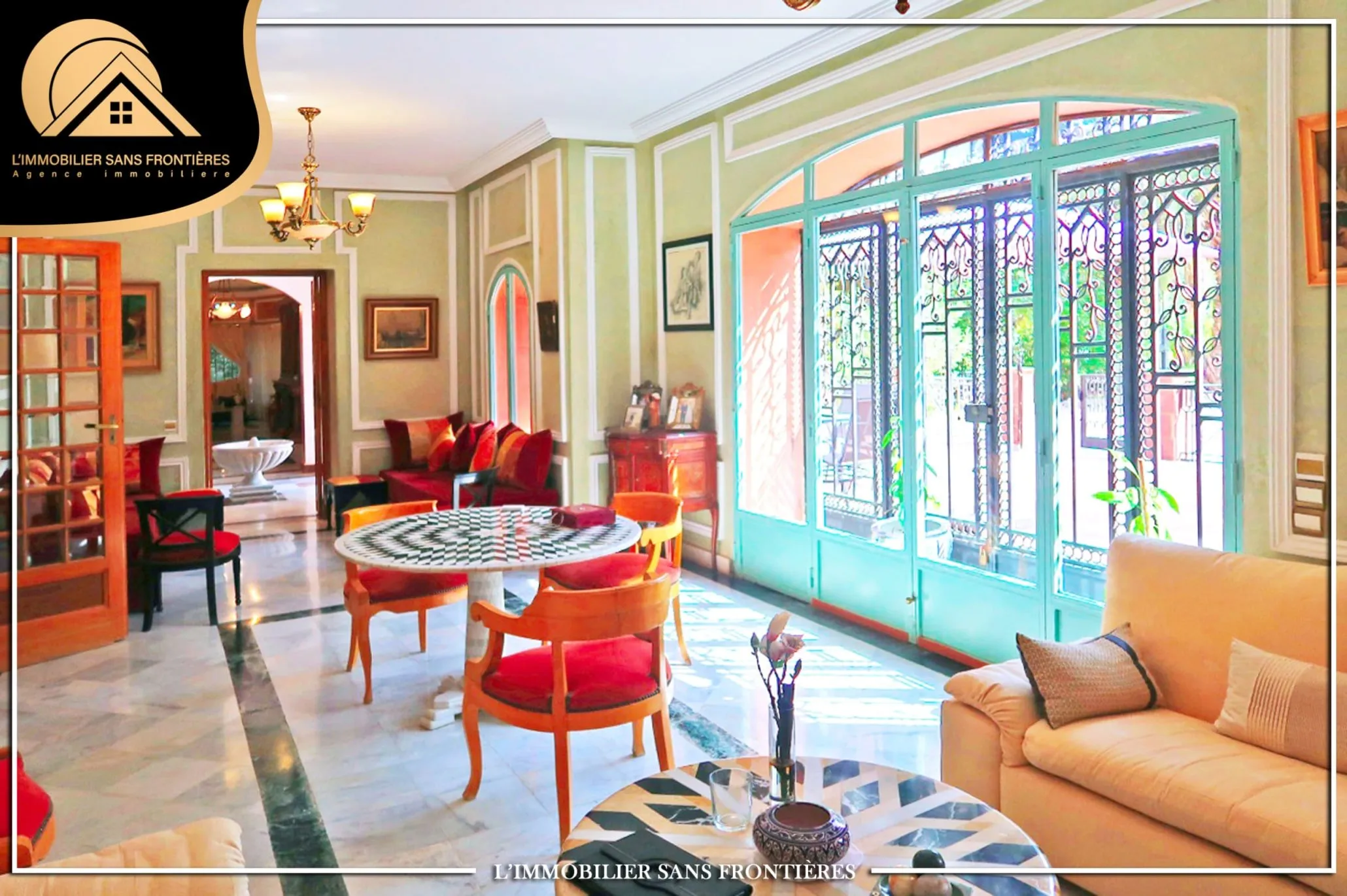 Ensemble immobilier meublé à Route d’Ouarzazate km13, 3 villas + zone SA2, Marrakech : à vendre - مراكش