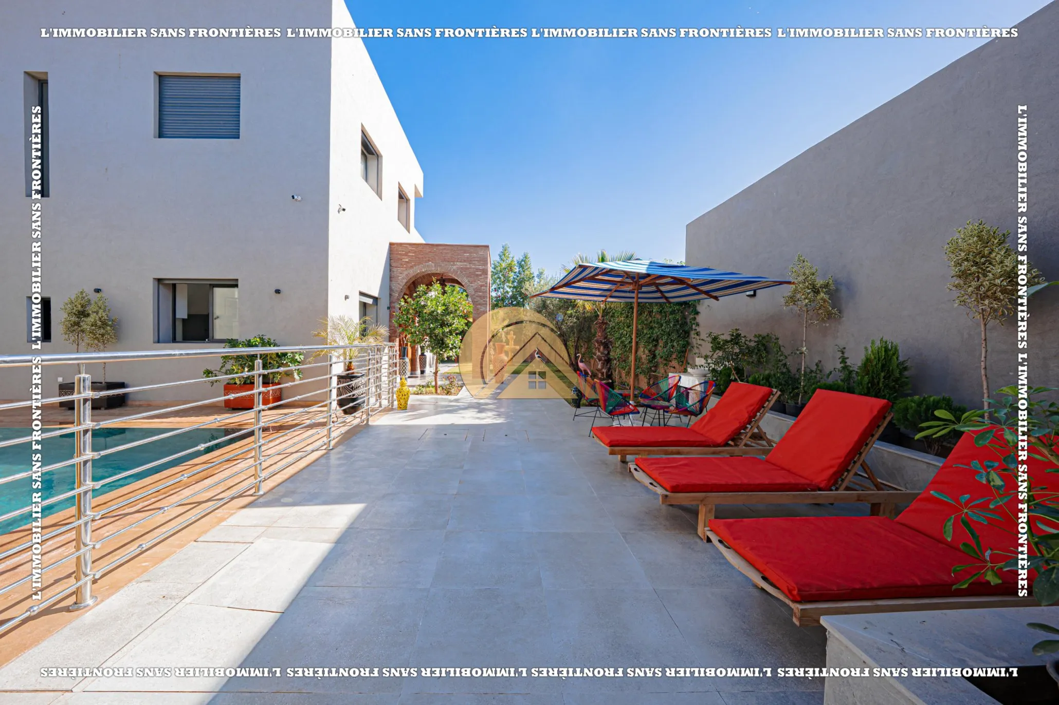 Villa Melkia meublée à vendre — Piscine privée – Route de Fès, Marrakech - مراكش (2)