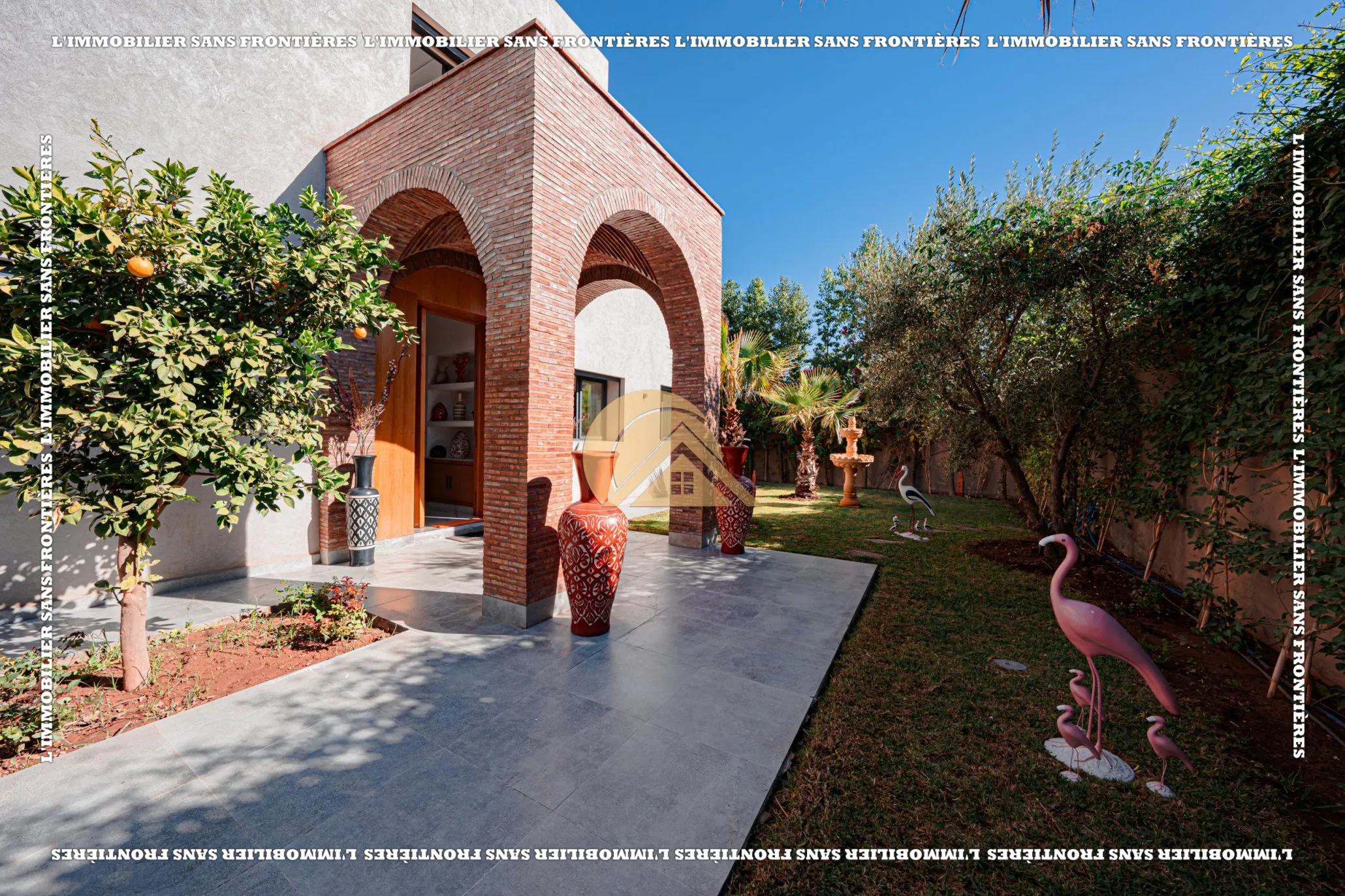 Villa Melkia meublée à vendre — Piscine privée – Route de Fès, Marrakech - مراكش (3)