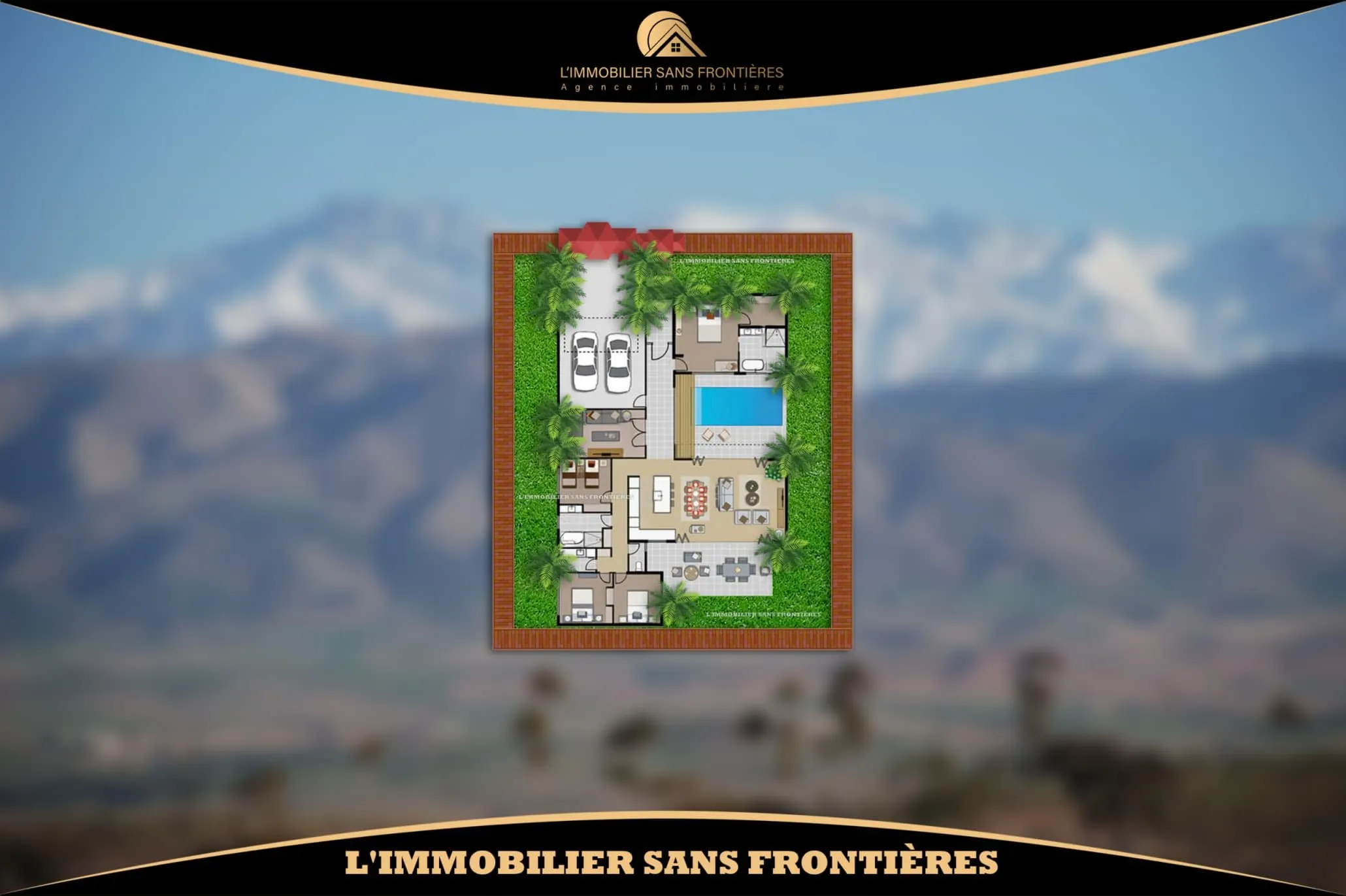 Terrain à vendre à Golf Akenza, Marrakech — Zone Villa — 400 m² - مراكش