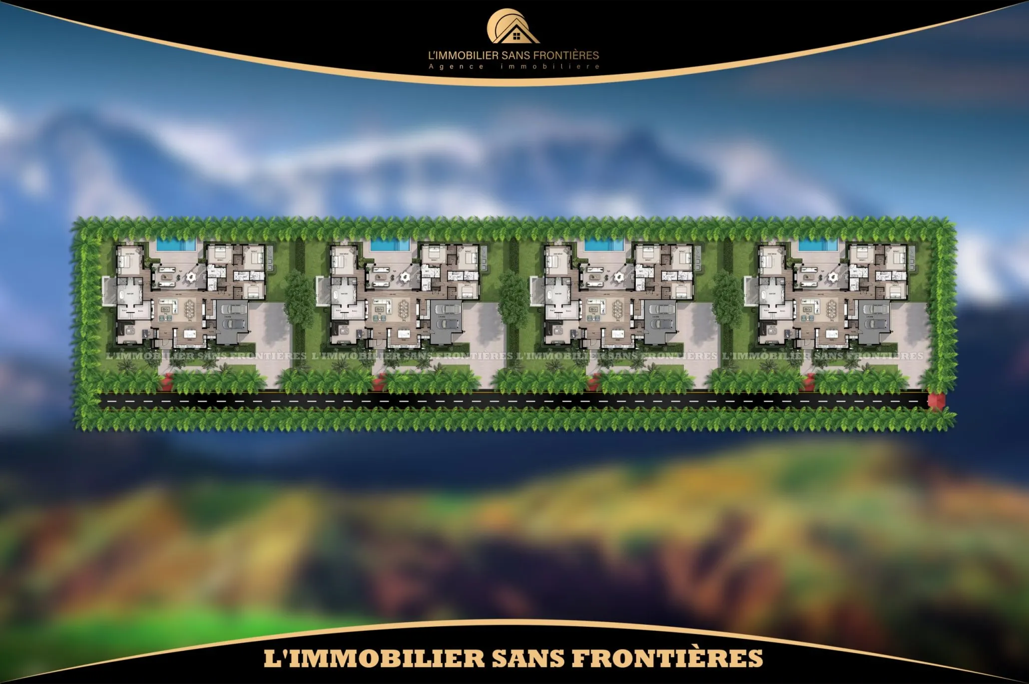 Terrain à vendre à Route Fès km 11, Marrakech — SA2 — 1 hectare 4000 m² - مراكش