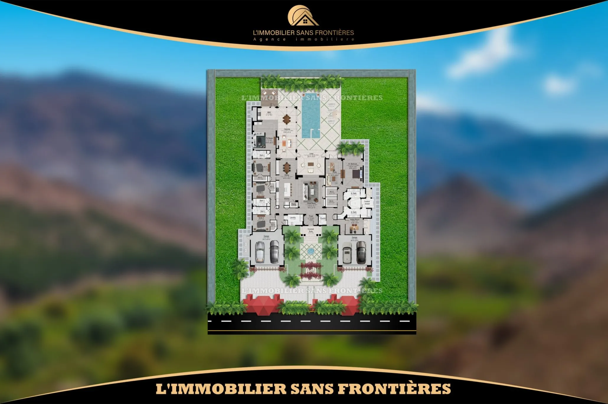 Terrain à vendre à Route de Fès, Route de Fès — RA — 7872 m² - مراكش