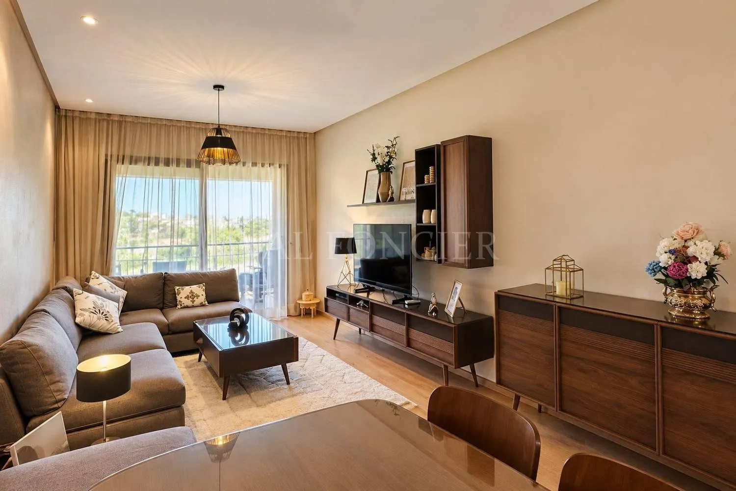 Location Appartement meublé 85m2 2 chambres avec terrasse vue golf, Marrakech - مراكش (4)