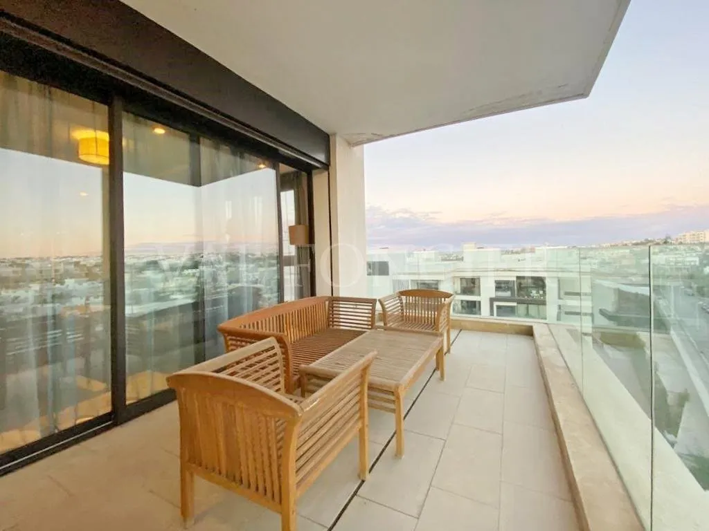 Location studio meublé moderne avec terrasse et vue sur mer Ain Diab, Casablanca - الدار البيضاء